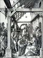 Plakaty - Galeria Plakatu, Plakat, The Adoration of the Magi, Albrecht Durer, 61x91,5 cm - miniaturka - grafika 1