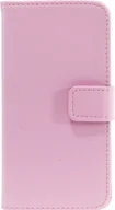Etui i futerały do telefonów - Smukłe skórzane etui na telefon iPhone 5c różowe - miniaturka - grafika 1
