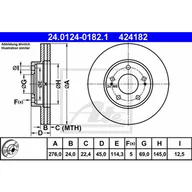 Tarcze hamulcowe - ATE TARCZA HAM 24.0124-0182.1 MITSUBISHI SPACE RUNNER 2.0, 2.4GDI 99-, SPACE WAGON 2.0GDI 02-, 2.4GDI 00-  24.0124-0182.1 - miniaturka - grafika 1