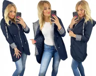 Kurtki damskie - New York Przejściowa Parka Kurtka Z Kapturem 3XL - miniaturka - grafika 1