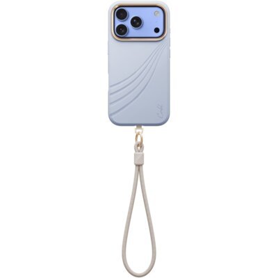 Etui UNIQ Coehl Serina Magnetic Charging do Apple iPhone 17 Pro/18 Pro Niebieski + Smycz