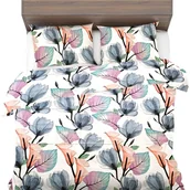 Pościel - Pościel antyalergiczna SENSE 220x200+2x70x80 Naturalna Bawełna Kwiaty - miniaturka - grafika 1