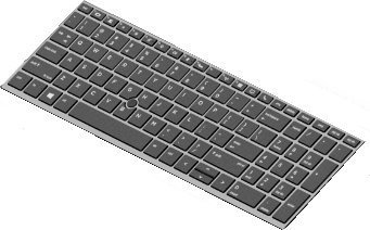 HP Kybd Sr Bl 15W Fr
