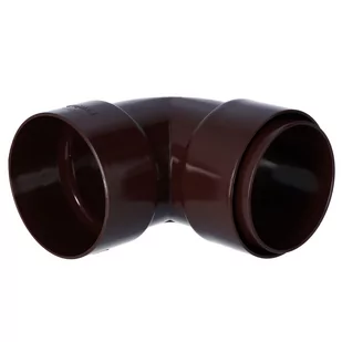 Kolano 90x90/88 dwukielichowe, Kanion PVC brąz - Rynny i akcesoria - miniaturka - grafika 1