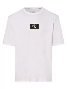 Calvin Klein - Męska koszulka od piżamy, biały - Piżamy męskie - miniaturka - grafika 1