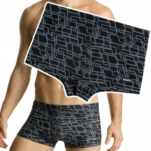 Kąpielówki Męskie Dopasowane Bokserki Kąpielowe na Basen ATLANTIC - L - Kąpielówki męskie - miniaturka - grafika 1