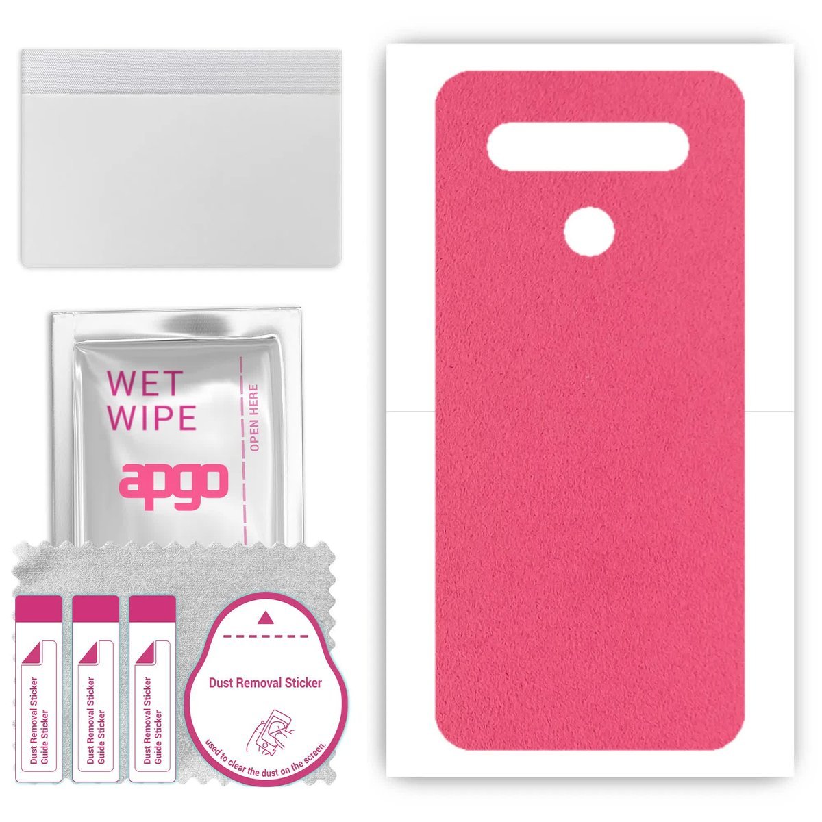 Folia naklejka skórka strukturalna na TYŁ Zamsz do LG K41S - Zamsz Różowy - apgo SKINS