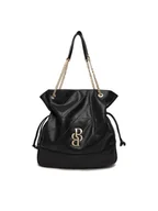 Torebki damskie - Badura Torebka EO-ADELE-LDA8042 Czarny - miniaturka - grafika 1