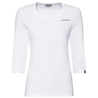Koszulki i topy damskie - Head Club Tech koszulka damska 3/4 W T biały biały 3XL - miniaturka - grafika 1