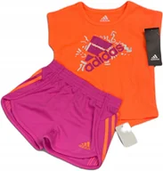 Moda i Uroda OUTLET - Spodenki koszulka komplet dziewczęcy ADIDAS 18 msc - miniaturka - grafika 1
