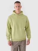 Bluzy męskie - 4F Bluza dresowa nierozpinana z kapturem męska 4F x Robert Lewandowski - zielona XL - miniaturka - grafika 1