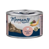 Mokra karma dla kotów - MOMENTS Adult Kurczak z wątróbką 12x140 g - miniaturka - grafika 1