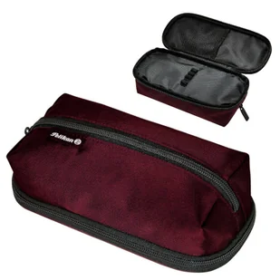 Piórnik kosmetyczka Quattro Twill bordeaux - PELIKAN - Kosmetyczki, organizery i kuferki - miniaturka - grafika 5