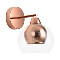 Lampy ścienne - Clara - kinkiet 1 płomienny różowe złoto 237501-31 - miniaturka - grafika 1