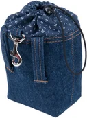Artykuły szkoleniowe - AMIPLAY Torebka na przysmaki Denim - Granatowa - miniaturka - grafika 1