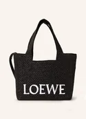 Torebki damskie - Loewe Torba Shopper Font Tote Medium schwarz - miniaturka - grafika 1