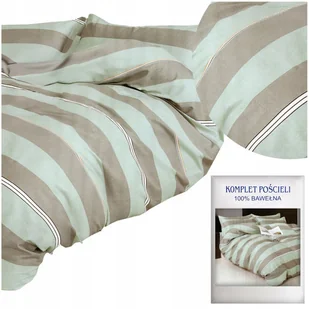 Pościel 160x200 3 części satyna bawełniana AIDA komplet 2x poszewka - Pościel - miniaturka - grafika 1