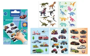 Naklejki do wydrapywania Boy - STARPAK - Szkolne artykuły papiernicze - miniaturka - grafika 1