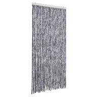 Zasłony - vidaXL Zasłona Fly srebrna 100x230 cm szenilowa - miniaturka - grafika 1