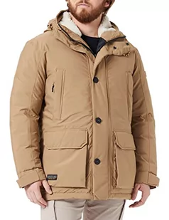 camel active TeXXXactive® męska kurtka funkcyjna z poliestru pochodzącego z recyklingu, wood, 106 - Kurtki męskie - miniaturka - grafika 1