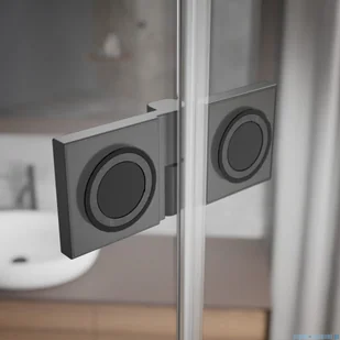 Radaway Essenza Pro Brushed GunMetal Kdd kabina 100x90 cm szczotkowany grafit 10096100-92-01L/10096090-92-01R - Kabiny prysznicowe - miniaturka - grafika 7