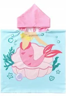 Okrycia kąpielowe dla dzieci - Ręcznik kąpielowy Różowa syrenka 100% mikrofibry NovForth 89 cm x 60 cm - miniaturka - grafika 1