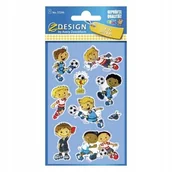 Zabawki kreatywne - Naklejki błyszczące Piłka nożna - miniaturka - grafika 1