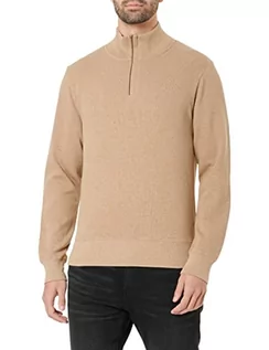 Swetry męskie - GANT sweter męski, Khaki Mel, XXL - grafika 1