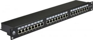 NEKU NEKU Patchpanel kat.5e 19" 24p FTP z półką 1U - Akcesoria do szaf serwerowych - miniaturka - grafika 1