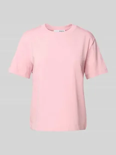 T-shirt z czystej bawełny ekologicznej z okrągłym dekoltem - Koszulki i topy damskie - miniaturka - grafika 1