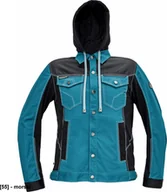 Odzież robocza - CERVA NEURUM CLASSIC kurtka z kapturem - męskia kurtka robocza, odpinany kaptur, 4 kieszenie, elastyczna tkanina Trifibetex połączona z - morski 60 - miniaturka - grafika 1