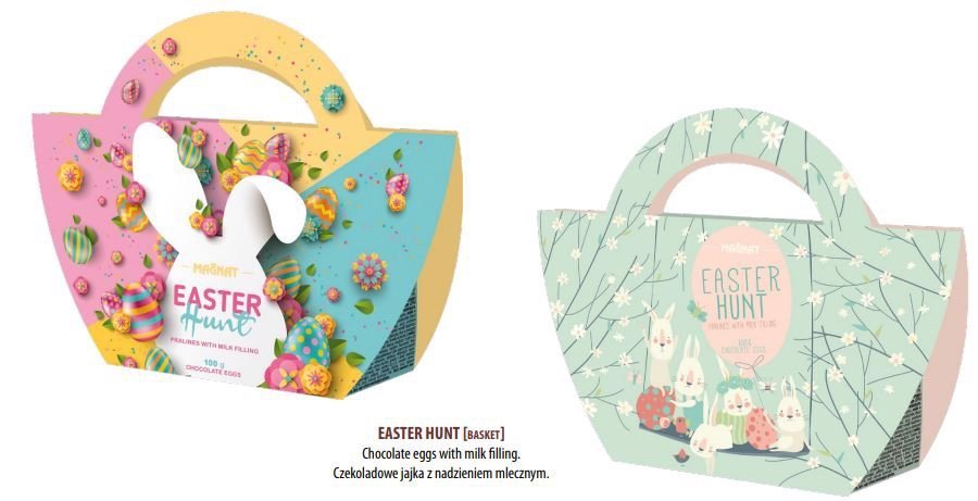 Wielkanocna Bombonierka Pełna Nadziewanych Jajeczek Magnat Easter Hunt 100g