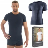 Koszulki męskie - Koszulka męska WEŁNIANA termo BRUBECK SS11030 - XL - miniaturka - grafika 1