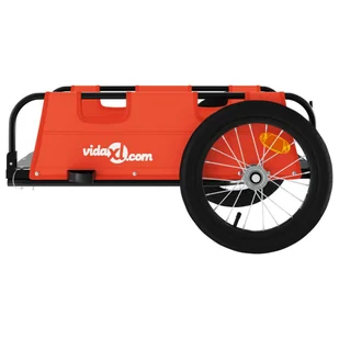 Przyczepka rowerowa, pomarańczowa, tkanina Oxford i żelazo Lumarko! - Przyczepki rowerowe - miniaturka - grafika 7