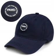 Czapki i chusty sportowe męskie - CZAPKA z Daszkiem Męska Bejsbolówka Bawełniana Modna GRANATOWA Pako Jeans - miniaturka - grafika 1