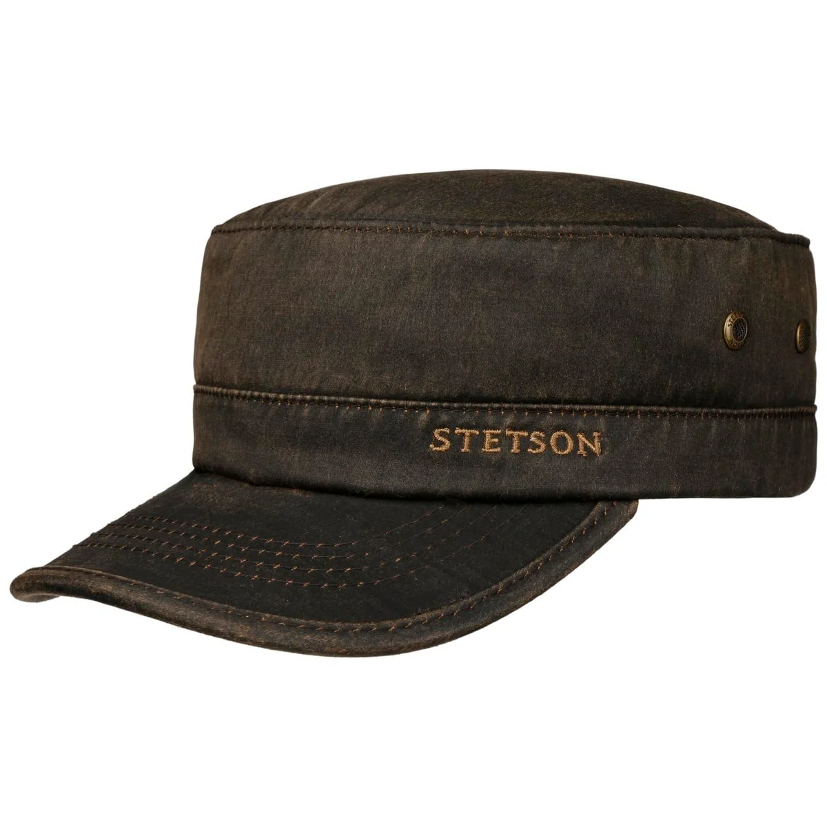 Stetson Czapka Zimowa z Daszkiem Datto ArmyMężczyźni - wojskowa army cap meska daszkiem, podszewką, Zamknięte tyłu, podszewką Zima jesień-zima - M (..