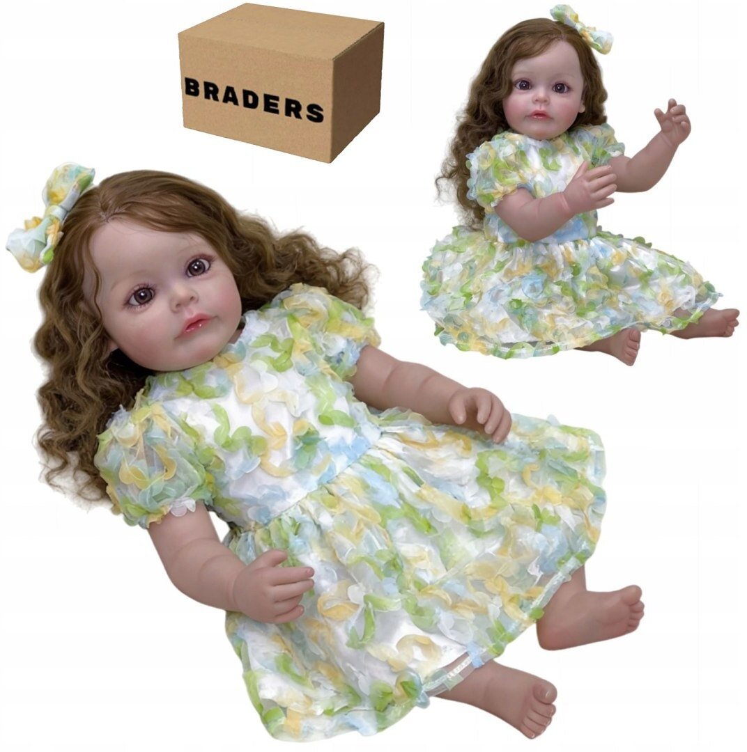 Happy Kiddo Śpiąca Lalka Alicja Reborn 55 cm Jak Prawdziwe Niemowlę Realistyczna Brader