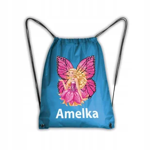 Worek Szkolny Na Buty Plecak Barbie Wróżka Motyl - Plecaki worki - miniaturka - grafika 1