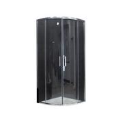 Kabiny prysznicowe - Mexen Rio kabina prysznicowa półokrągła 80 x 80 cm, transparent, chrom - 863-080-080-01-00 - miniaturka - grafika 1