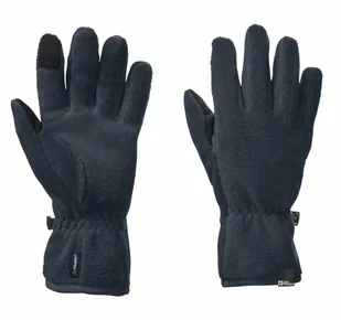 Dziecięce rękawiczki polarowe Jack Wolfskin SPIRIT FLEECE GLOVE Y night blue - S/M - Rękawiczki dla dzieci - miniaturka - grafika 1