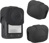 Akcesoria do kamer sportowych - MIĘKKA SILIKONOWA OSŁONA OCHRONNA OBIEKTYWU DO KAMERY DJI OSMO 360 - CZARNA - miniaturka - grafika 1