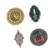 Plecaki - Przypinki do plecaka do ubrań metalowe Game Of Thrones House Of The Dragon - miniaturka - grafika 1