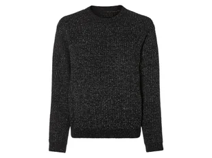 pepperts!® Sweter dziewczęcy z błyszczącą nitką (158/164, Czarny) - Swetry dla dziewczynek - miniaturka - grafika 1