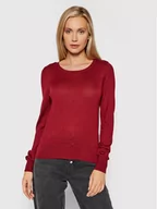 Swetry damskie - Vero Moda Sweter Felicity 10231475 Bordowy Regular Fit - miniaturka - grafika 1