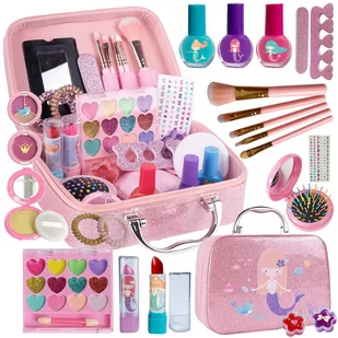 Kuferek Kosmetyków Makeup Zestaw Do Malowania Xxl X409 - Zabawki interaktywne dla dzieci - miniaturka - grafika 1