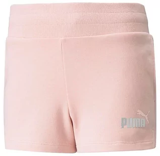 Spodnie i spodenki dla dziewczynek - Puma Szorty dresowe "Ess+" w kolorze jasnoróżowym - grafika 1