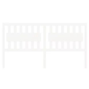 Lumarko Wezgłowie łóżka, białe, 185,5x4x100 cm, lite drewno sosnowe - Inne meble do sypialni - miniaturka - grafika 4