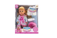 Lalki dla dziewczynek - Lalka z 3 akcesoriami - mówi, śmieje się i siusia - miniaturka - grafika 1