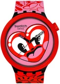 Zegarki męskie - Zegarek Swatch SB05Z103 Hatties Heart 47mm - miniaturka - grafika 1