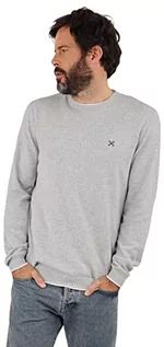 Swetry męskie - OXBOW sweter męski, szary melanż, 4XL - grafika 1
